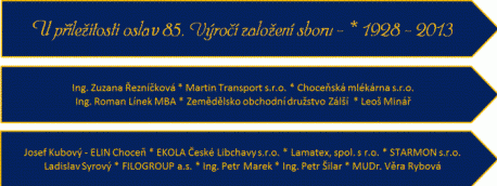 stuha ke slavnostnmu praporu - sponzoi